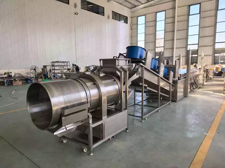 continous frying potato chips production machines is ready