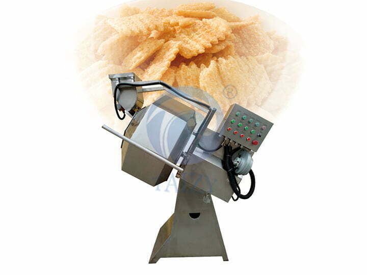 Octangle potato chips seasoning machine