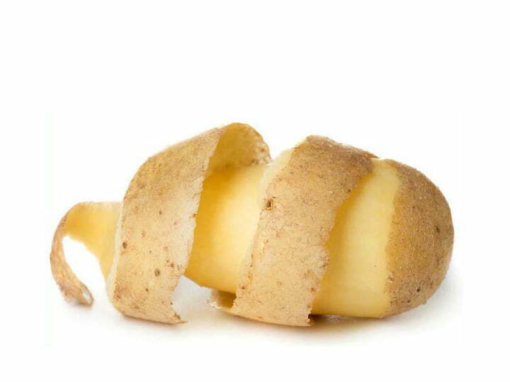 romove potato skins