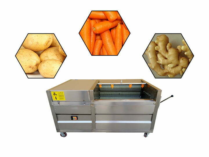 Commercial potato peeler machine