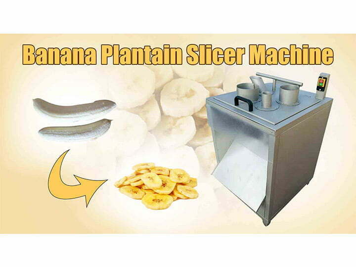 Banana plantain slicer machine