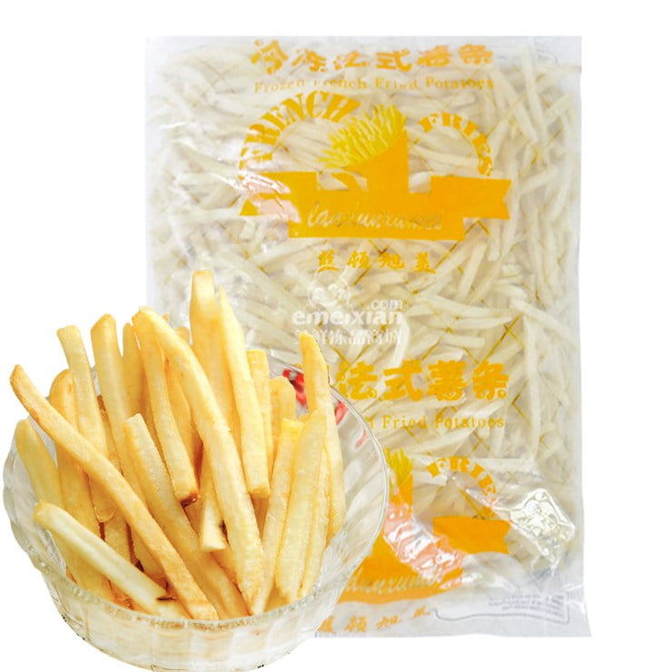 Frozen french fries packaging