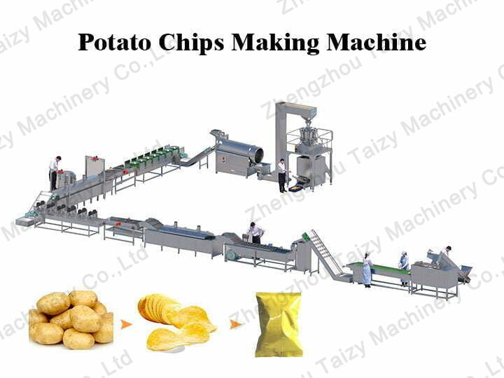 Potato chips making machine design of taizy