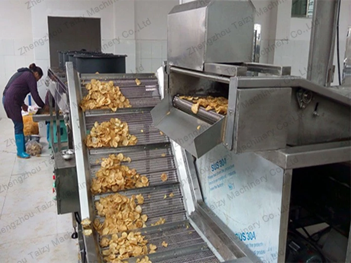 potato chips production with potato chip equipment